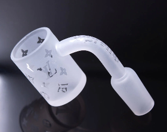 LV FROSTED GRAPHICS QUARTZ BANGER RIG NAIL