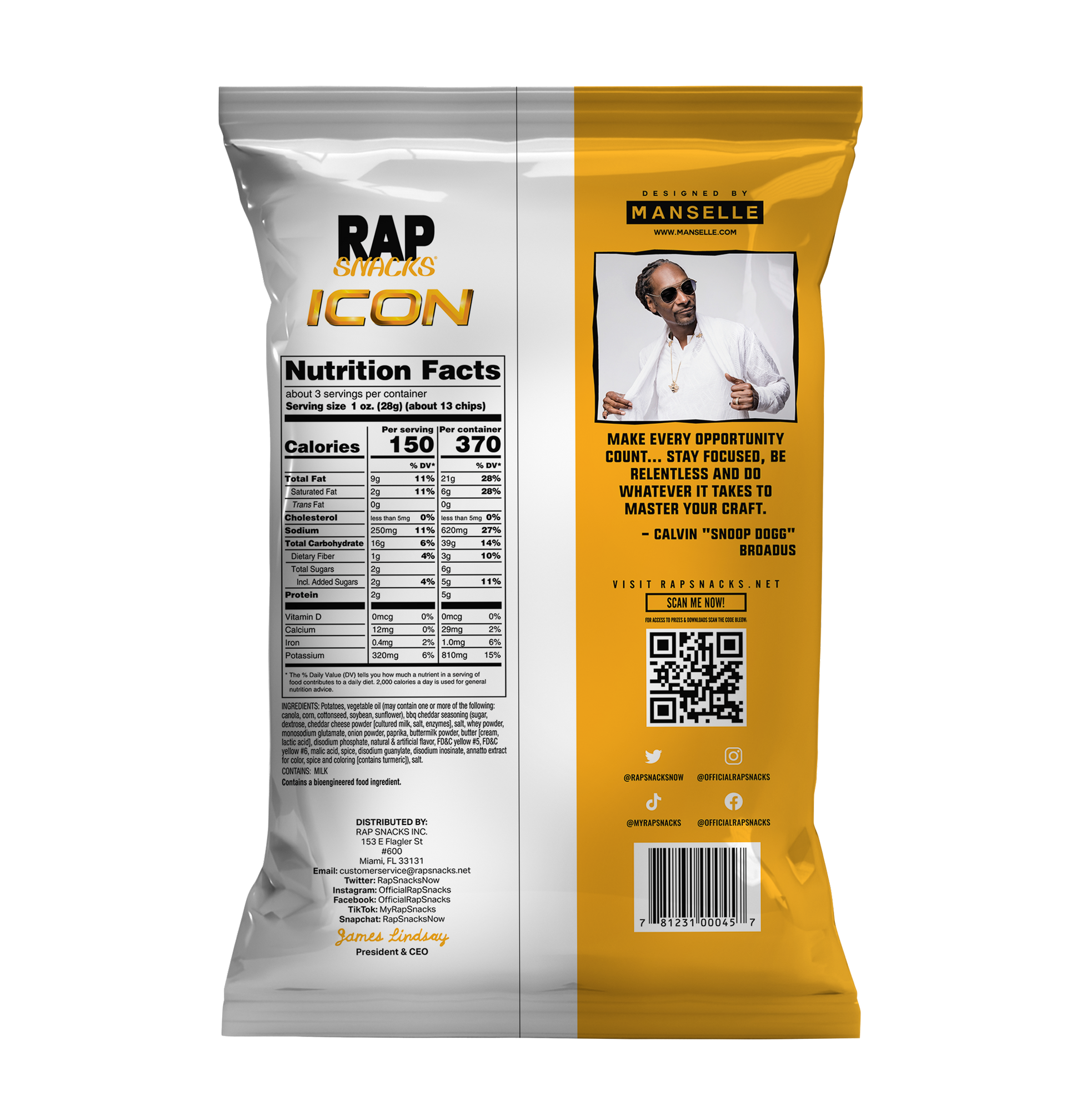 Snoop Dogg | OG Bar-B-Que Cheddar(6 Bags)