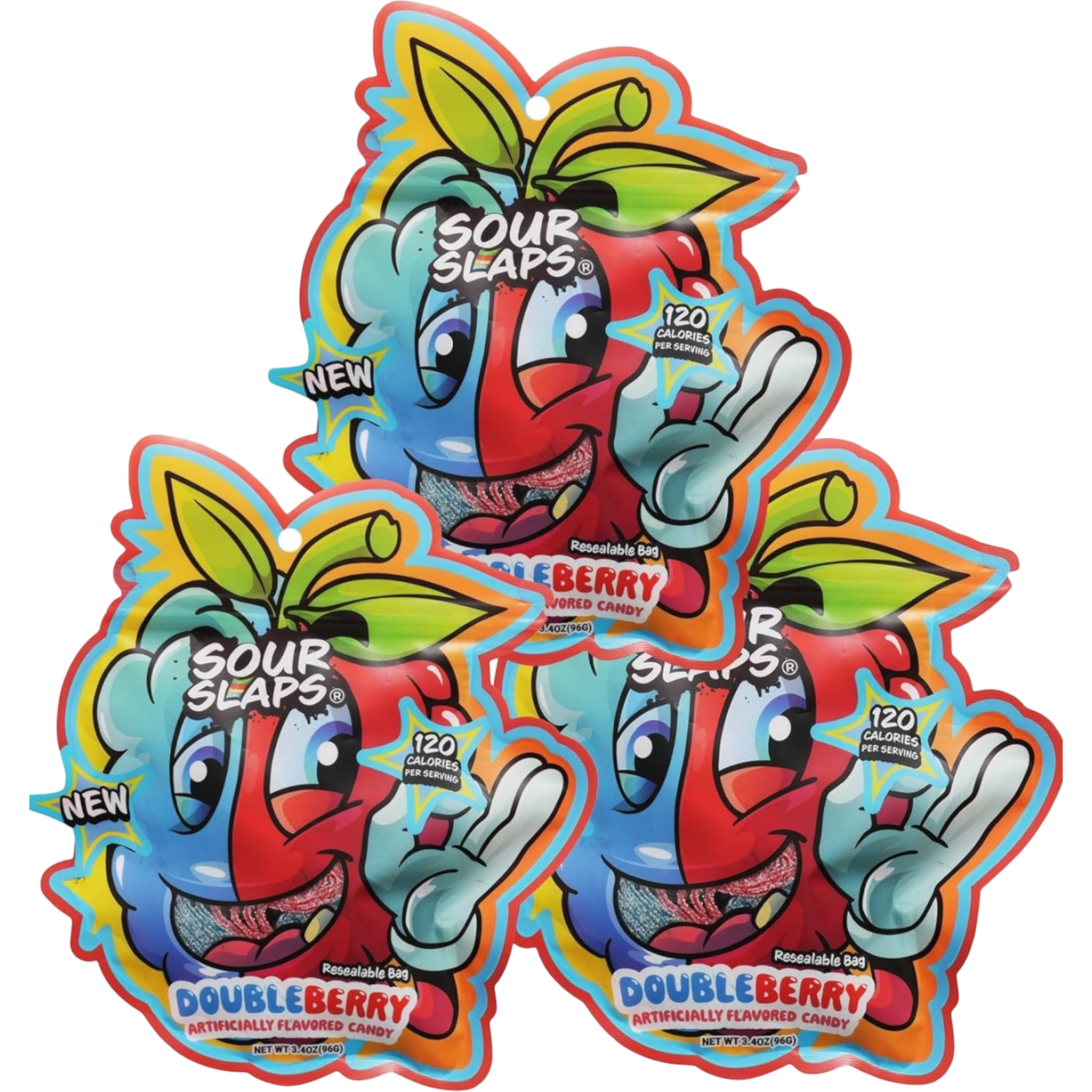 Sour Slaps Double Raspberry 12 Count