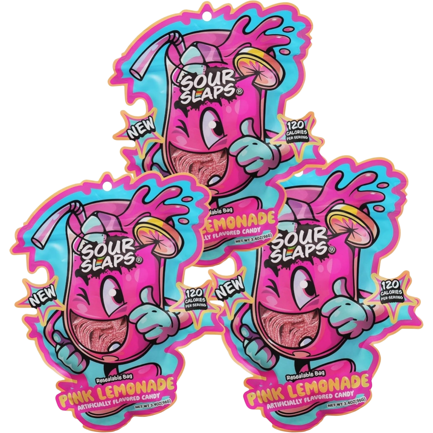 Sour Slaps Pink Lemonade 12 Count
