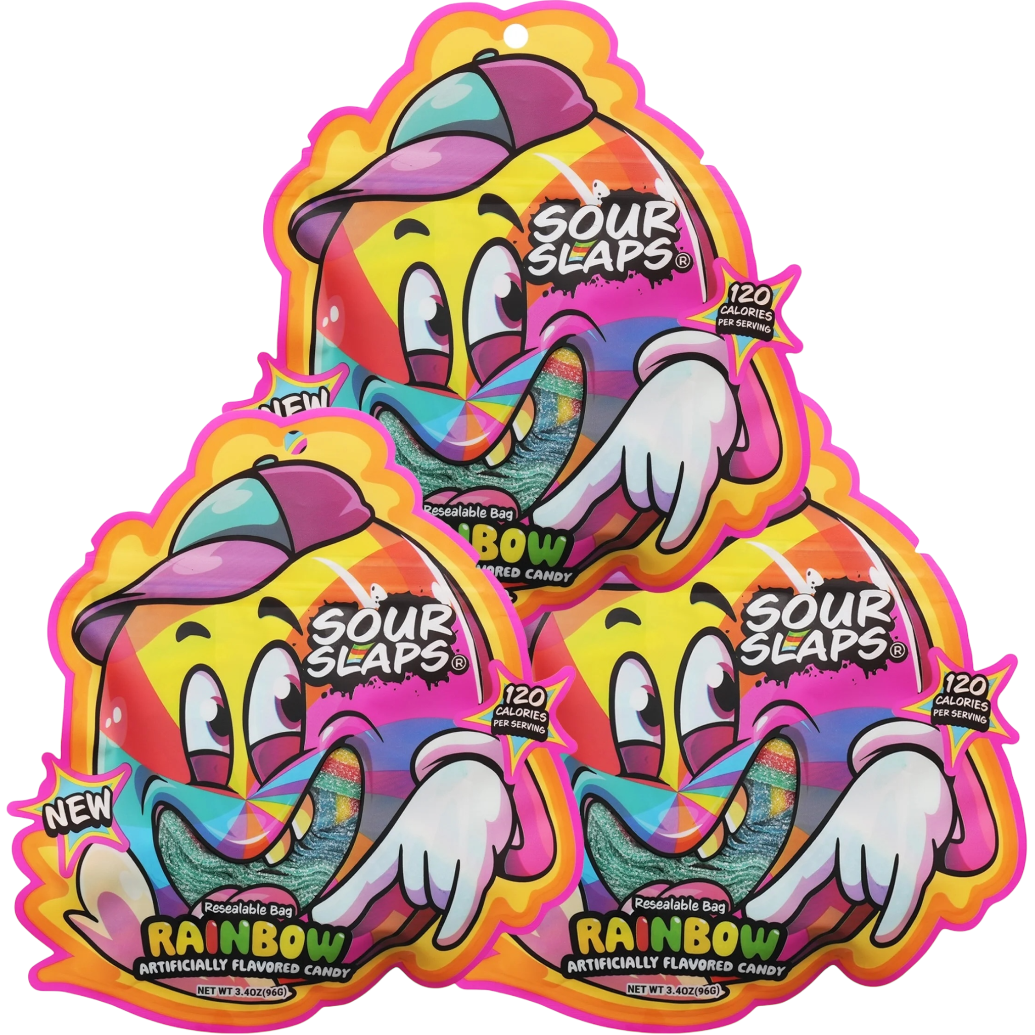 Sour Slaps Rainbow 12 Count
