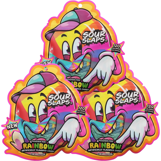 Sour Slaps Rainbow 12 Count