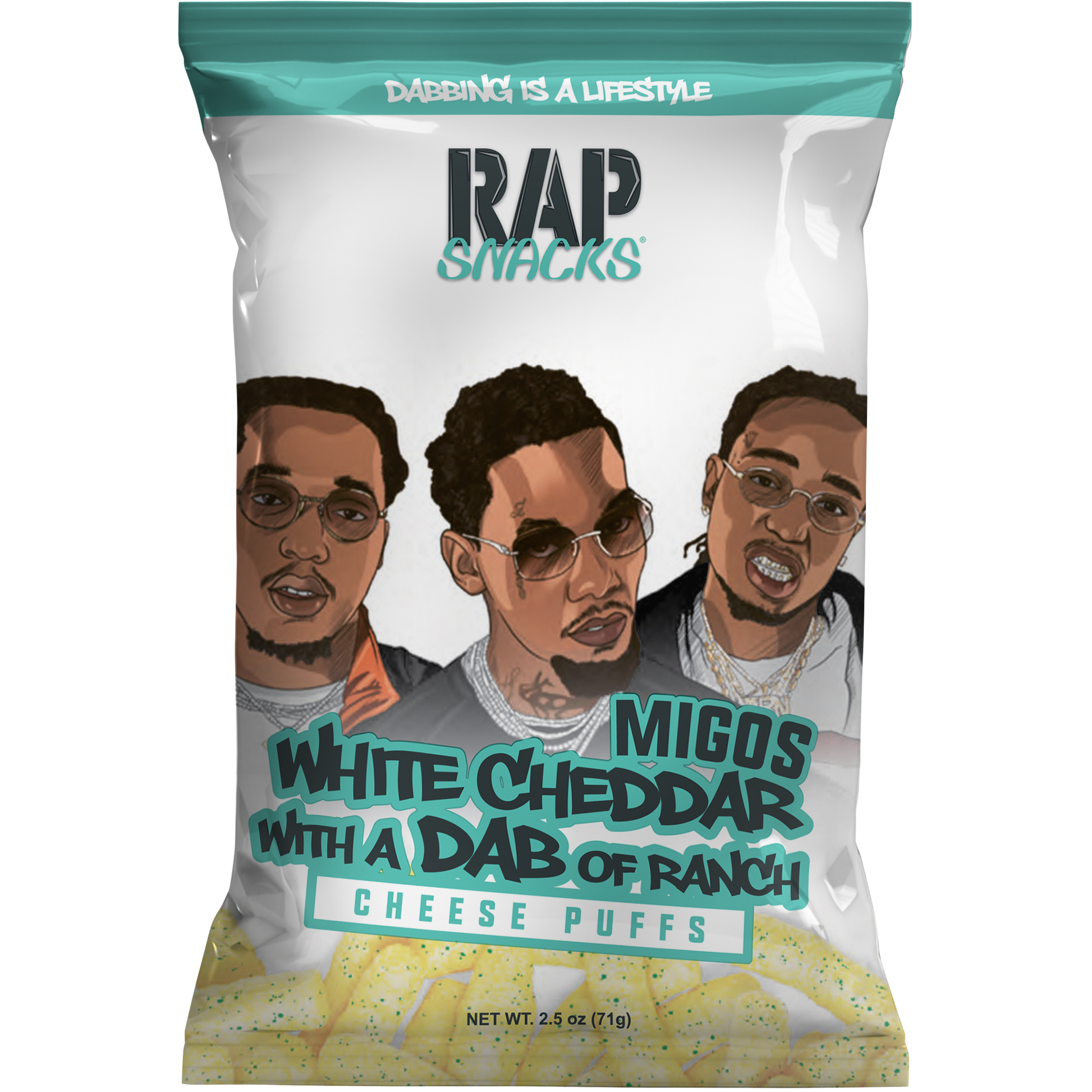 Migos | White Cheddar with a Dab of Ranch Cheese Puffs (6 Bags)