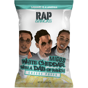 Migos | White Cheddar with a Dab of Ranch Cheese Puffs (6 Bags)