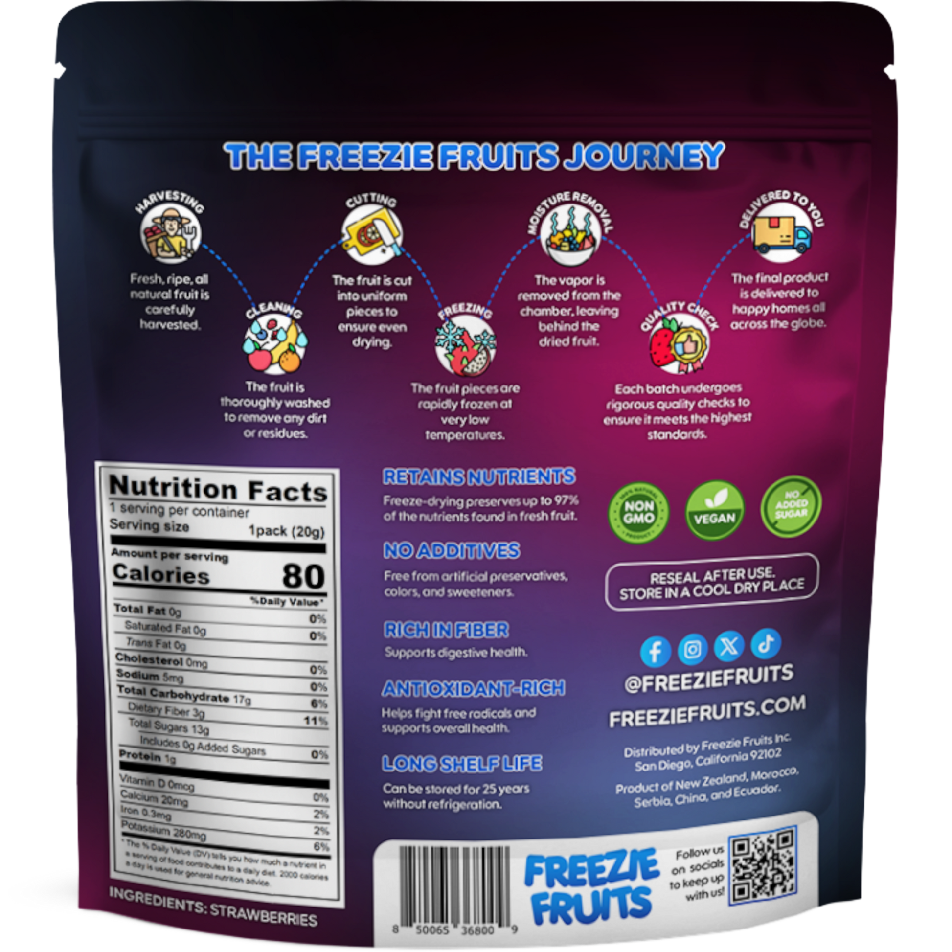 Freezie Fruits Strawberry 0.7 oz