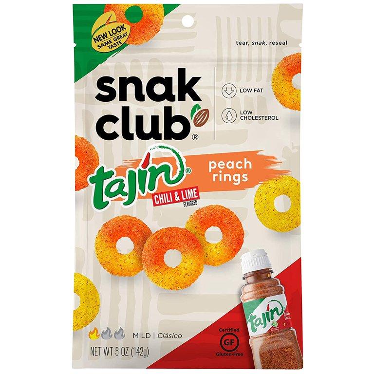 Snak Club Peach Rings with Tajin 5 oz- 6 count