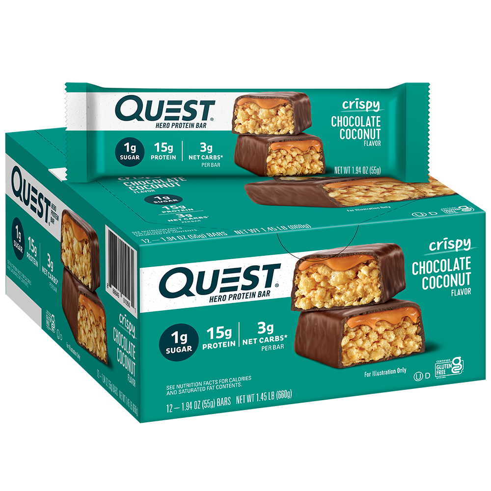 Chocolate Coconut Crispy Hero Protein Bars