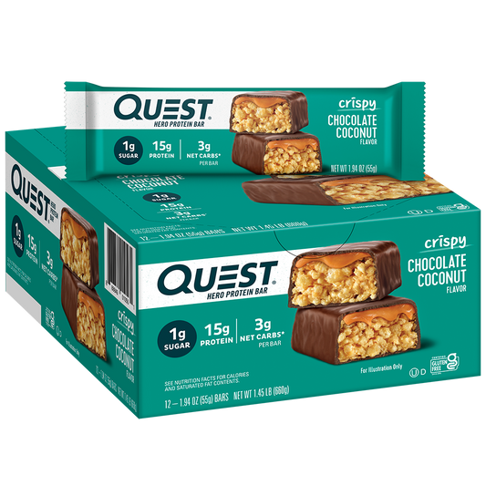 Chocolate Coconut Crispy Hero Protein Bars