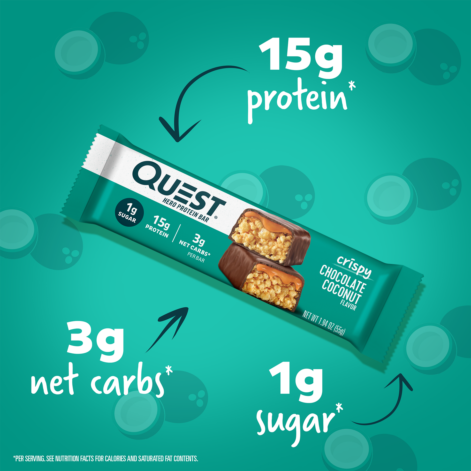 Chocolate Coconut Crispy Hero Protein Bars