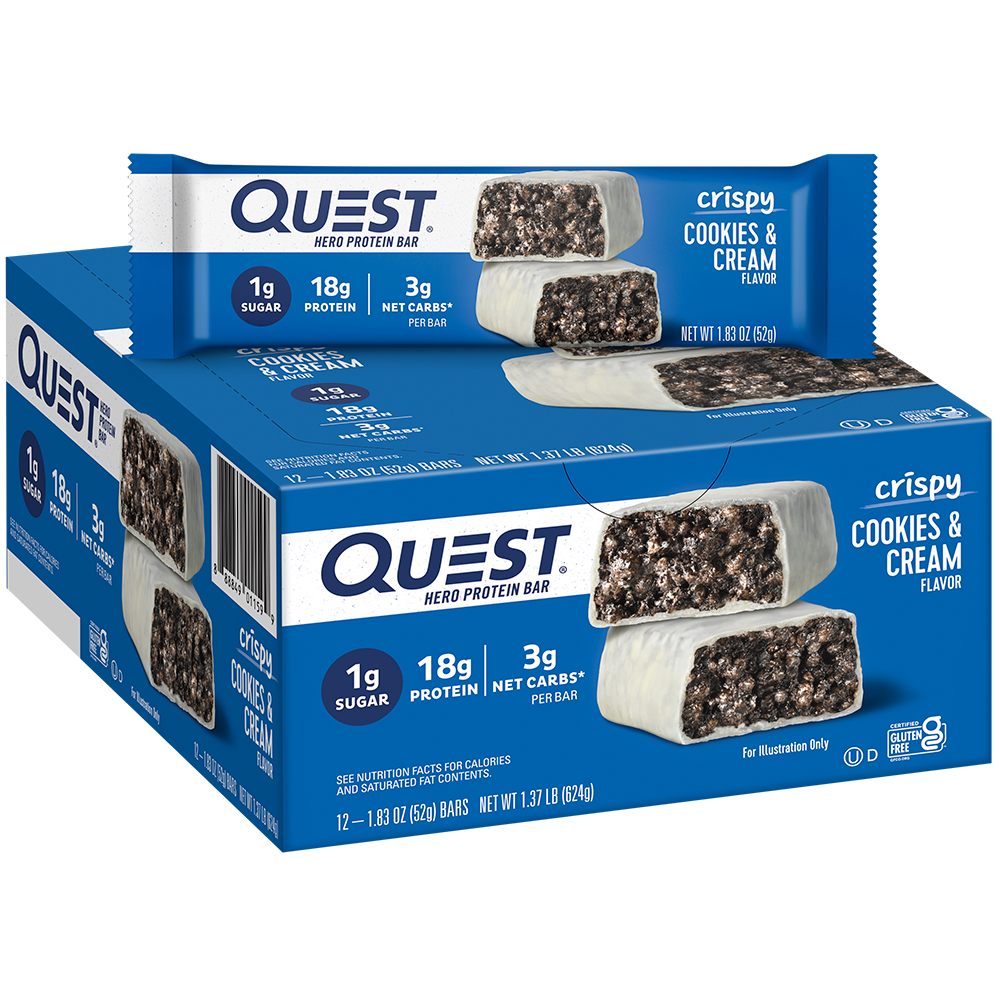 Cookies & Cream Crispy Hero Protein Bars