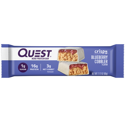 Blueberry Cobbler Crispy Hero Protein Bars