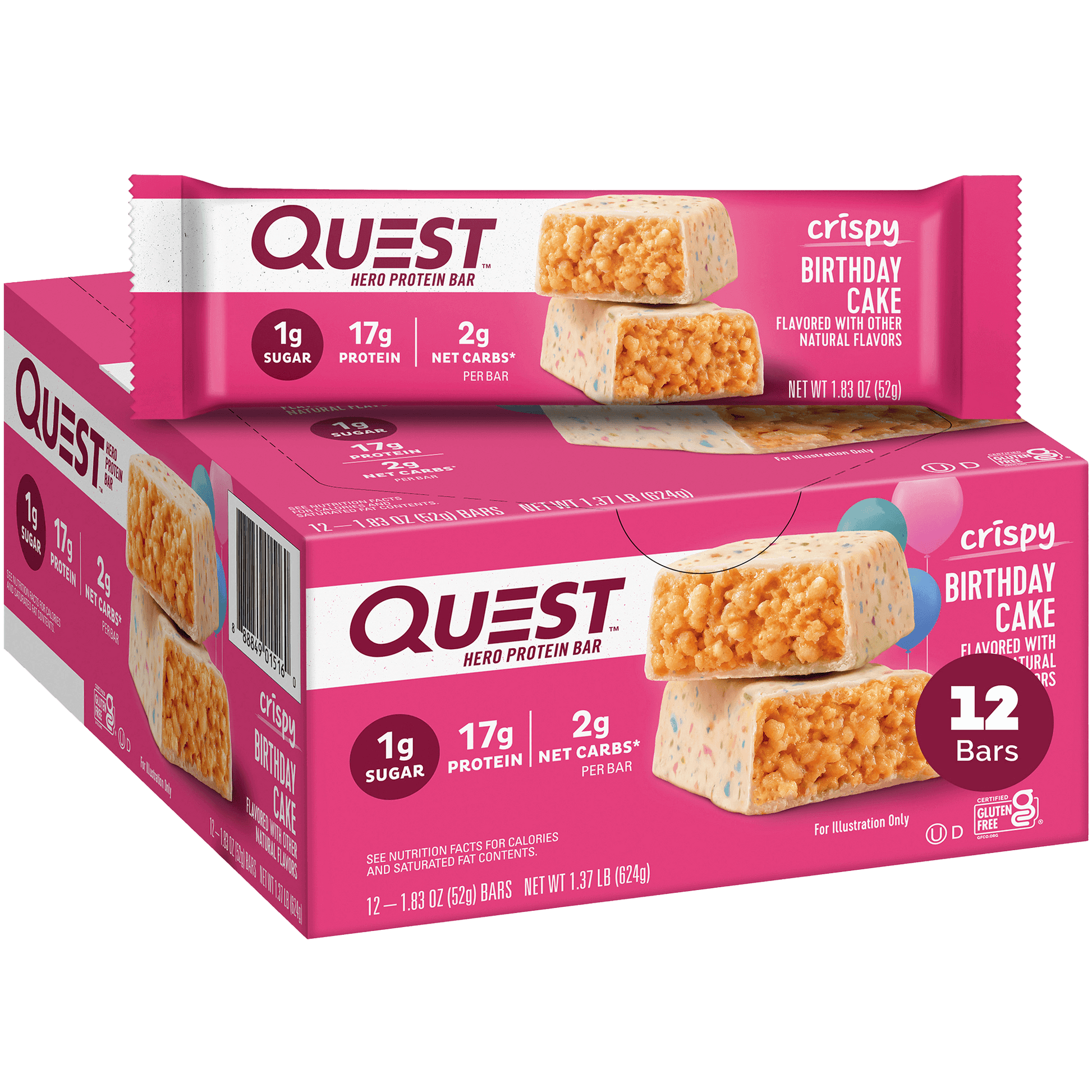 Birthday Cake Crispy Hero Bars