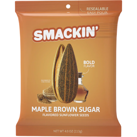 Smackin' Seeds Maple Brown Sugar 4 oz- 12 Count