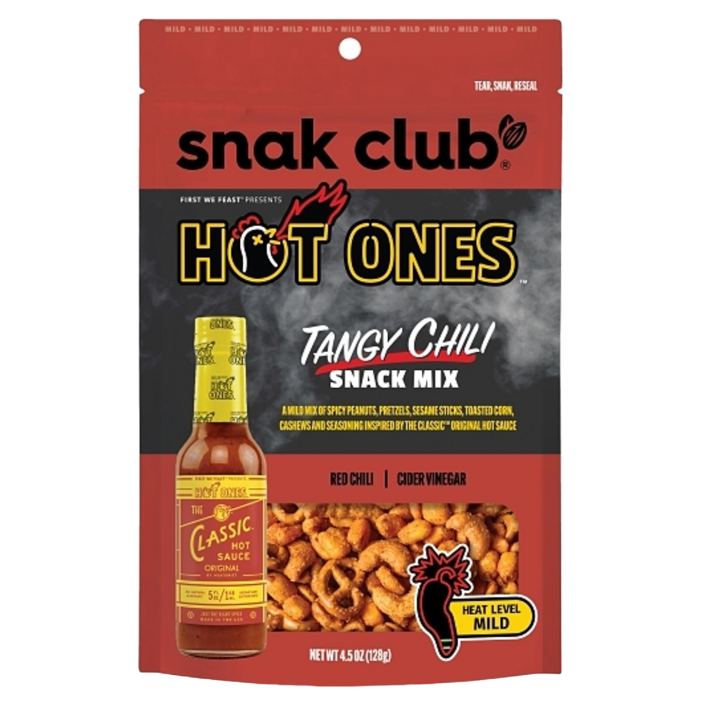 Snak Club X Hot Ones Tangy Chili Snack Mix 6 count