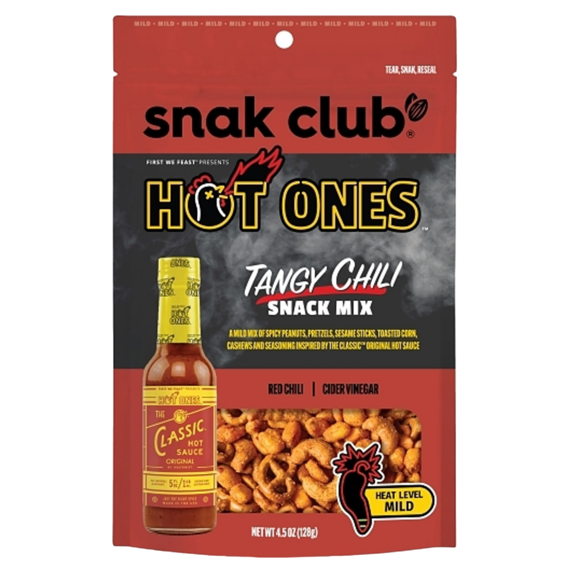Snak Club X Hot Ones Tangy Chili Snack Mix 6 count