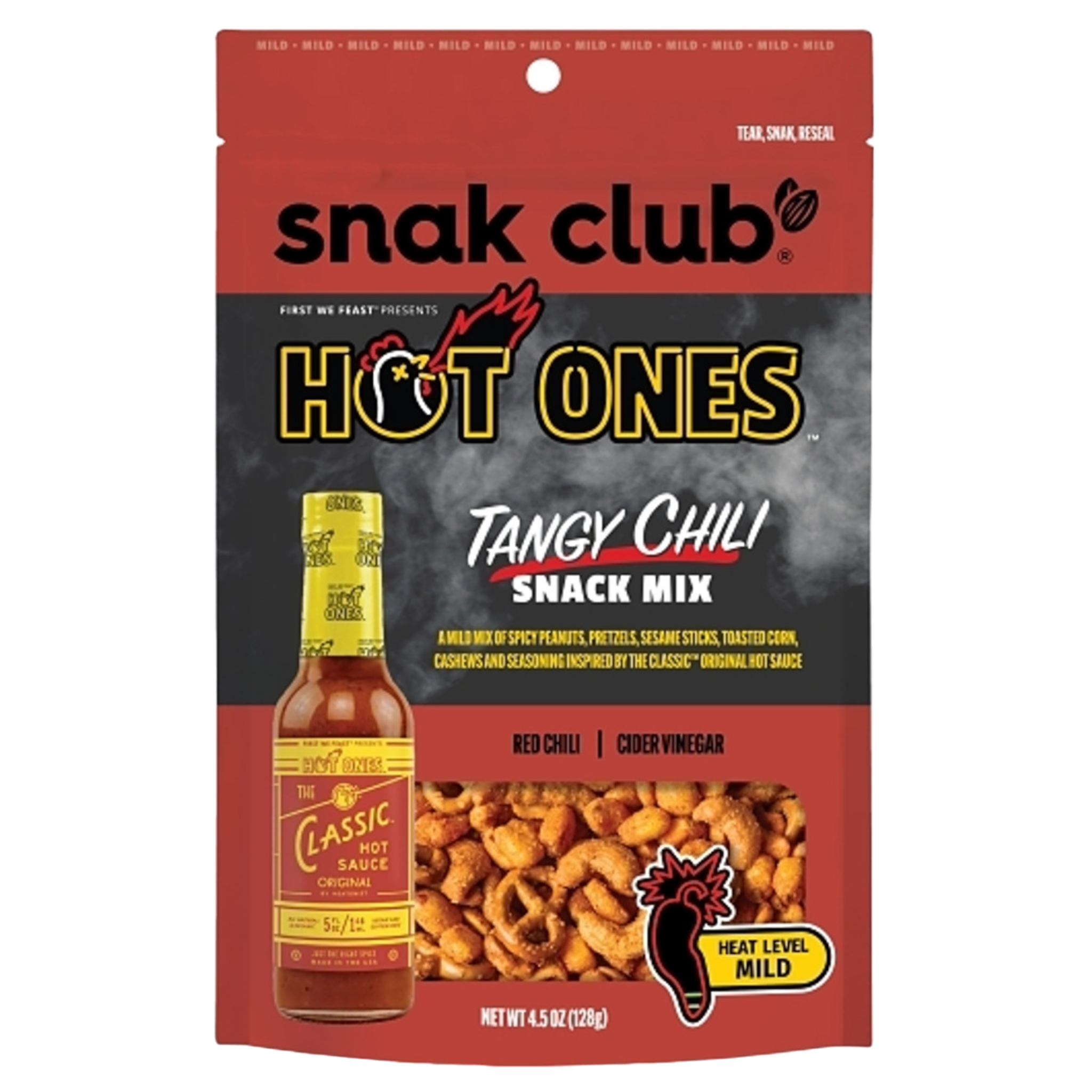 Snak Club X Hot Ones Tangy Chili Snack Mix 6 count