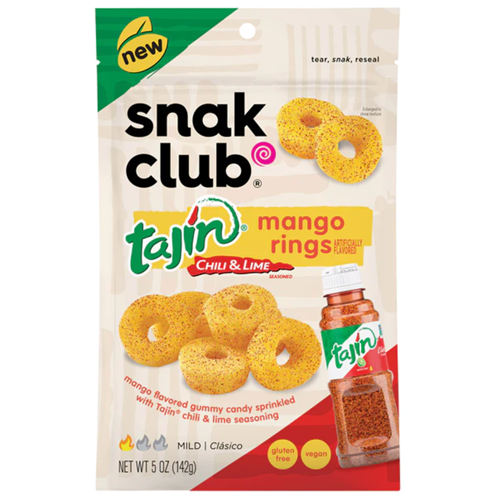 Snak Club Mango Rings with Tajin 5 oz- 6 count